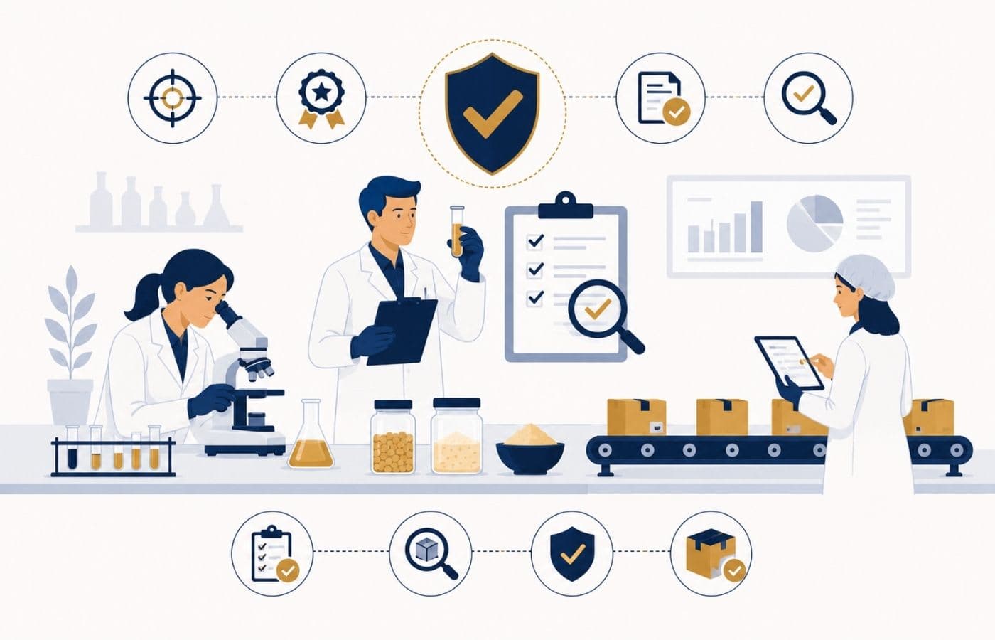 Laboratoire de contrôle qualité alimentaire